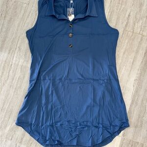 Sleeveless Blue Women's Dress